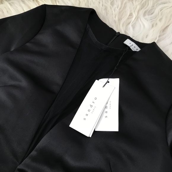 SANDRO Satin Mini Dress - Picture 5 of 6